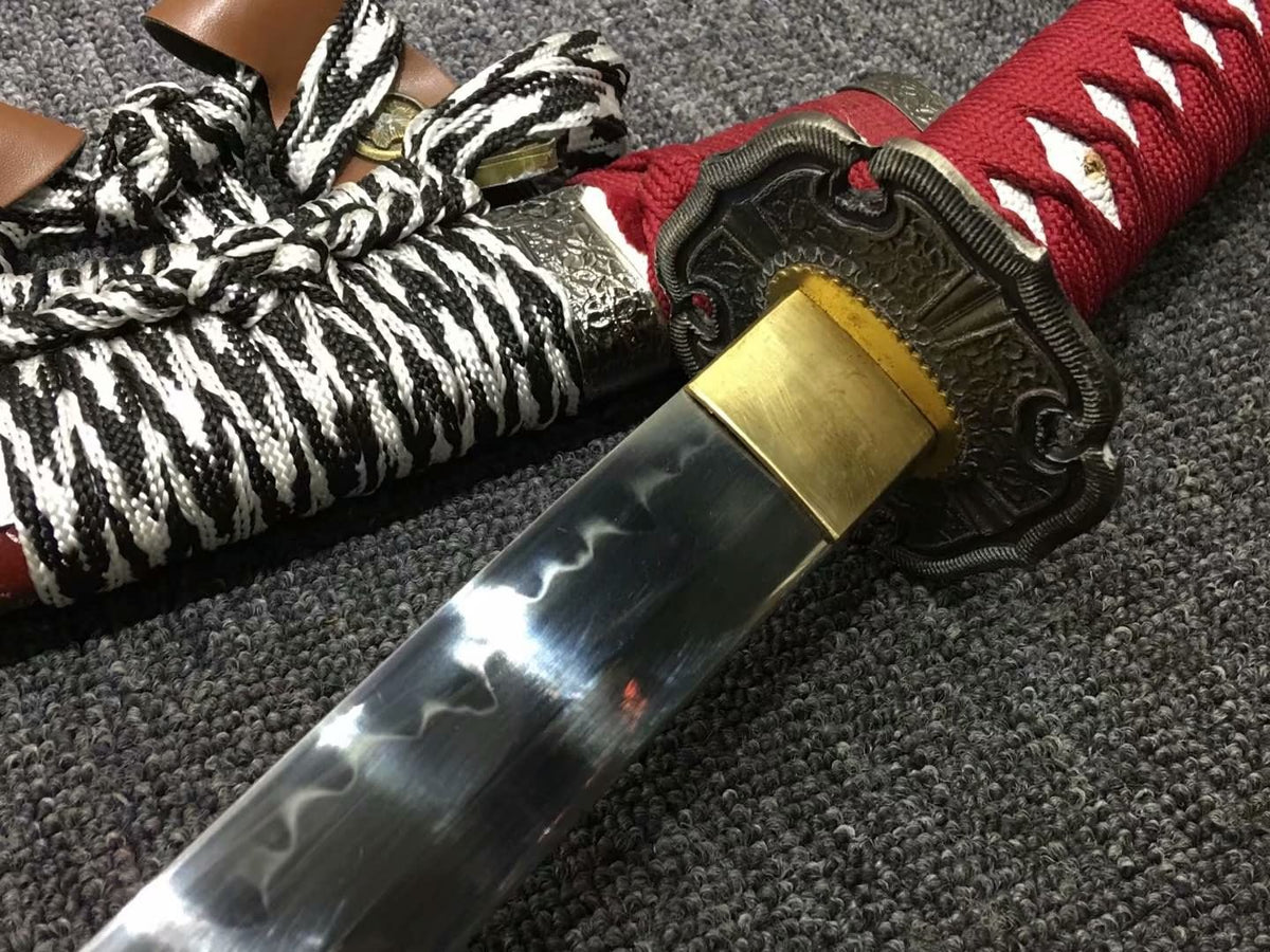 Nihontou Tachi,Nodachi,High carbon steel burn blade,Alloy tosogu - Chinese sword shop