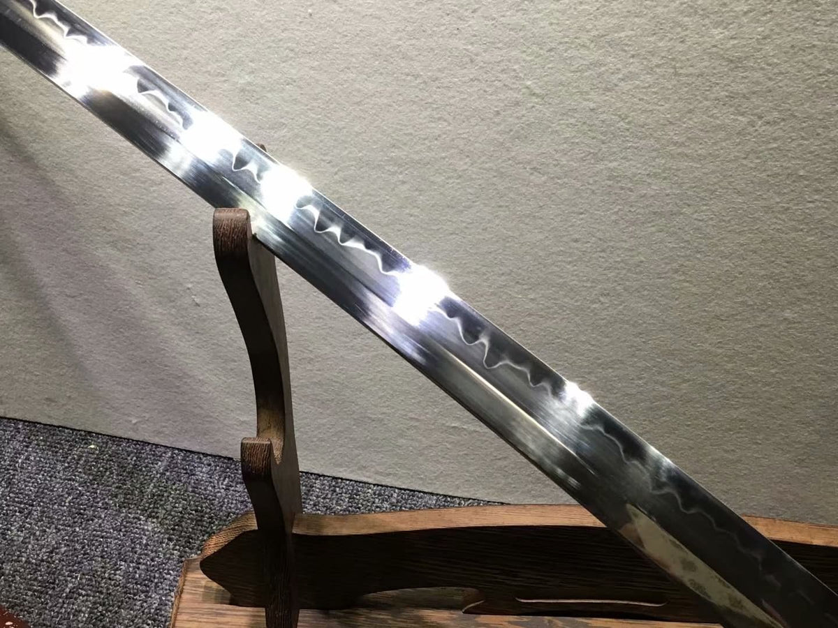 Nihontou Tachi,Nodachi,High carbon steel burn blade,Alloy tosogu - Chinese sword shop