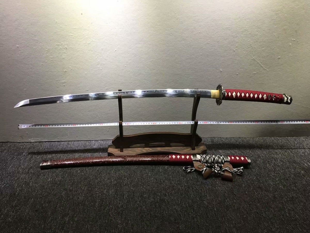 Nihontou Tachi,Nodachi,High carbon steel burn blade,Alloy tosogu - Chinese sword shop