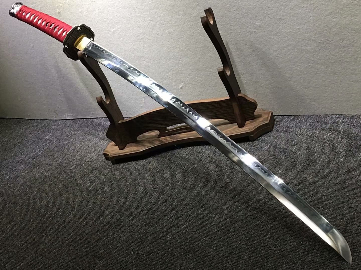 Nihontou Tachi,Nodachi,High carbon steel burn blade,Alloy tosogu - Chinese sword shop