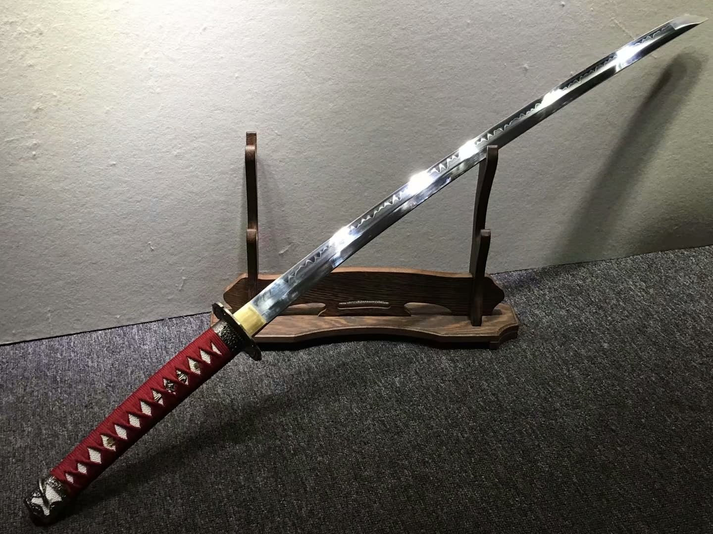 Nihontou Tachi,Nodachi,High carbon steel burn blade,Alloy tosogu - Chinese sword shop