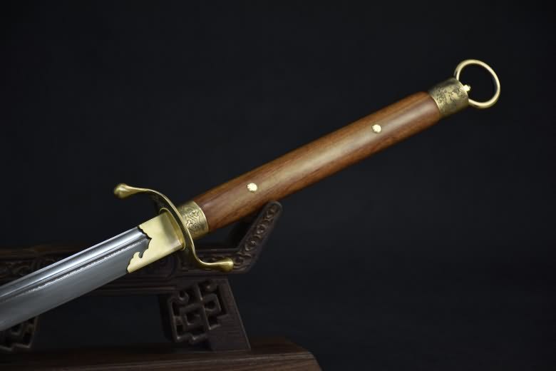 Tai chi dao,Handmade art,Damascus steel blade,Rosewoo scabbard - Chinese sword shop