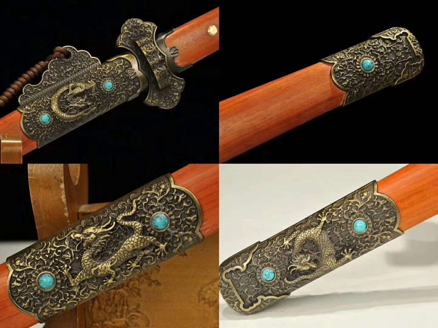 Tang dao sword,High carbon steel blade,Redwood scabbard,Handmade - Chinese sword shop