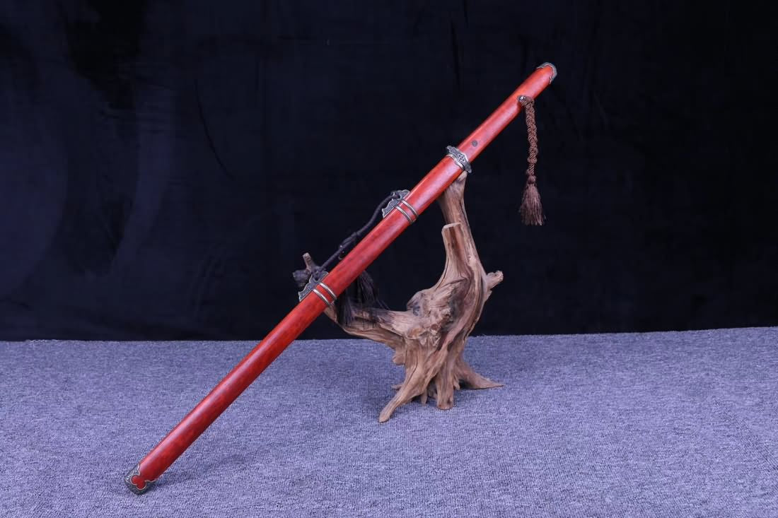 Tang dao,Forged high carbon steel blade,Redwood scabbard - Chinese sword shop