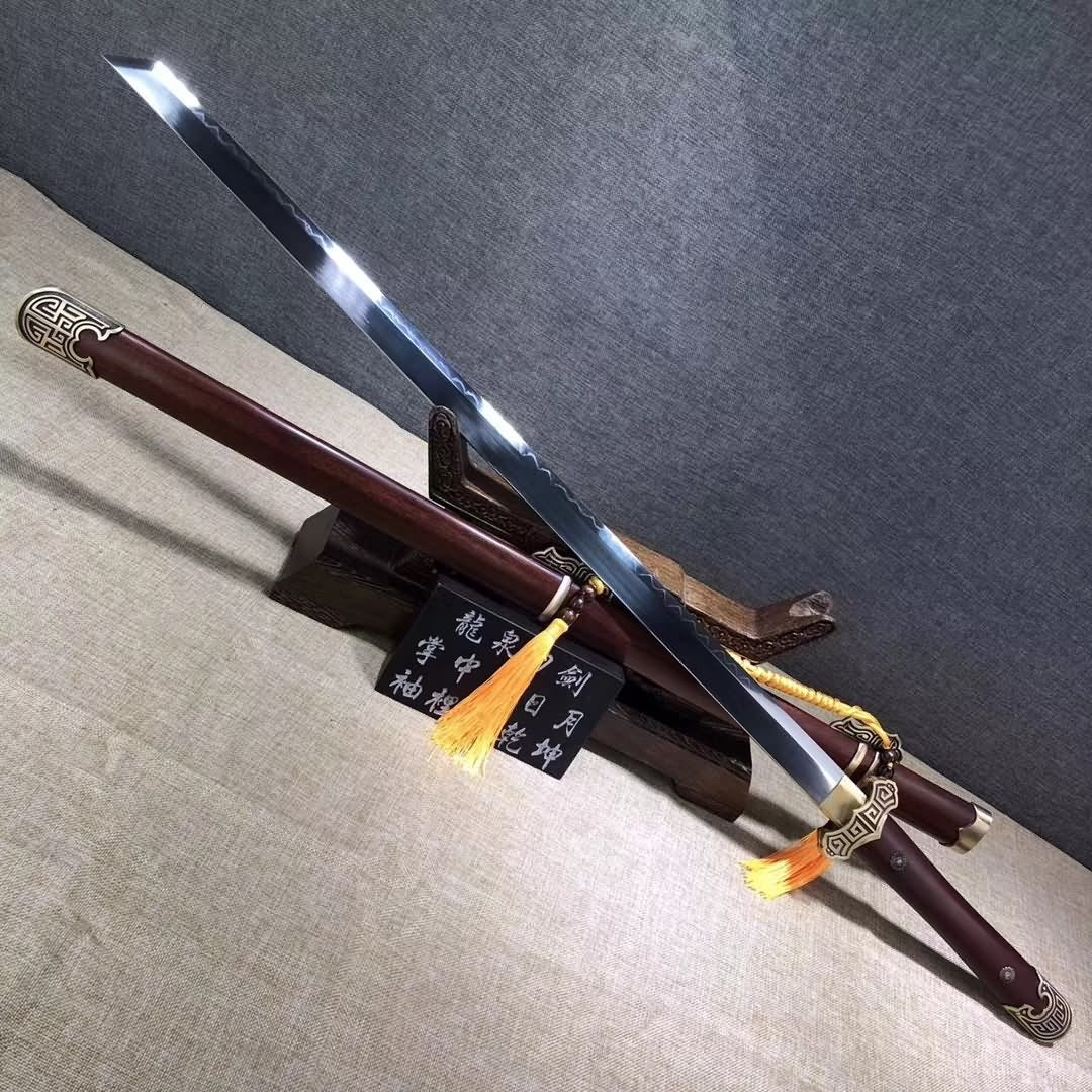 Tang dao,Handmade(High carbon steel blade,Brass)Sharp,Full tang - Chinese sword shop
