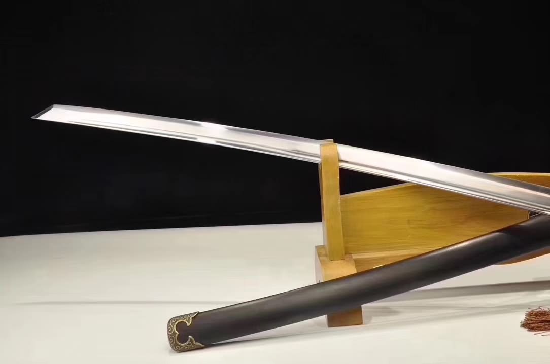 Tang dao,T10 steel,Alloy fittings,Black wood,Full tang - Chinese sword shop
