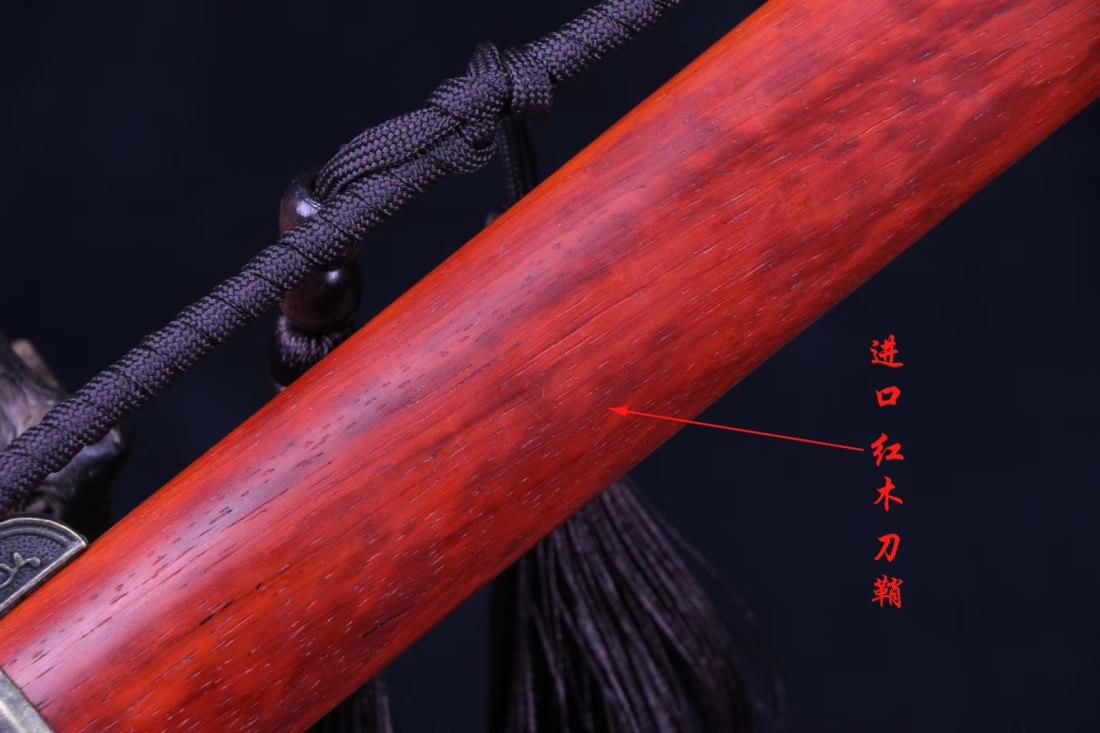 Tang dao,Forged high carbon steel blade,Redwood scabbard - Chinese sword shop
