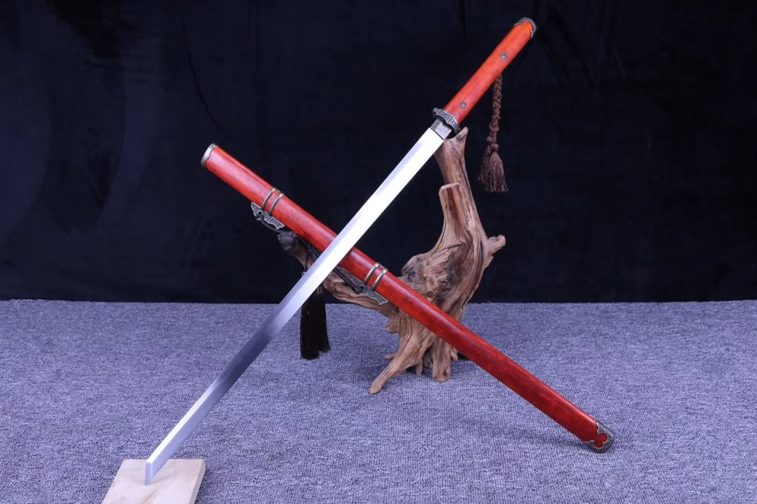 Tang dao,Forged high carbon steel blade,Redwood scabbard - Chinese sword shop