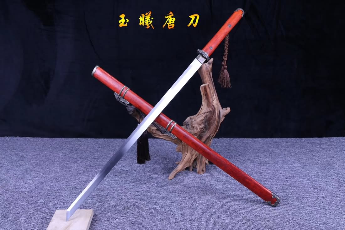 Tang dao,Forged high carbon steel blade,Redwood scabbard - Chinese sword shop