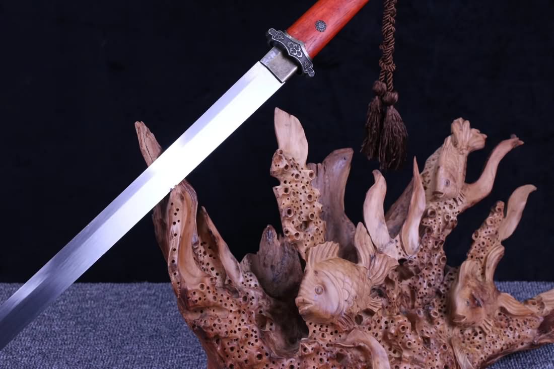 Tang dao,Forged high carbon steel blade,Redwood scabbard - Chinese sword shop