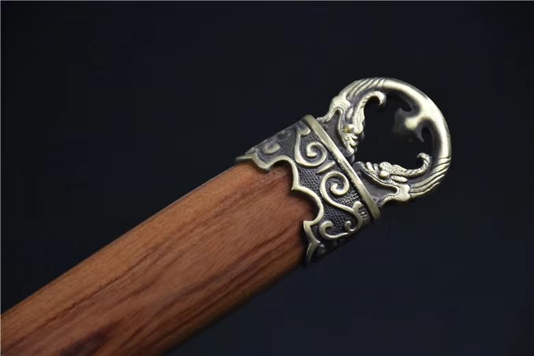 Tang dao sword,Damascus steel blade,Brass fittings - Chinese sword shop