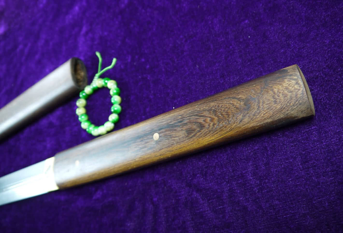 Tang sword(Damascus steel blade,Rosewood scabbard)Full tang - Chinese sword shop