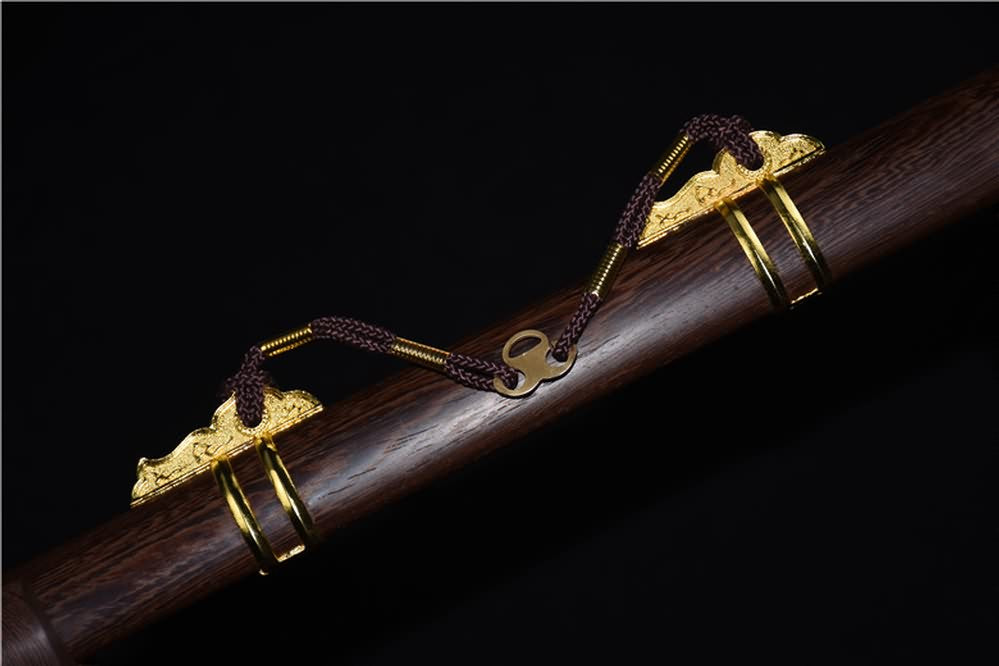 Tang jian sword,High carbon steel etch blade,Rosewood - Chinese sword shop