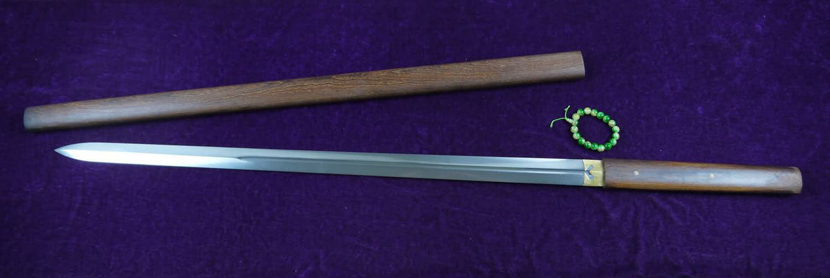 Tang sword(Damascus steel blade,Rosewood scabbard)Full tang - Chinese sword shop