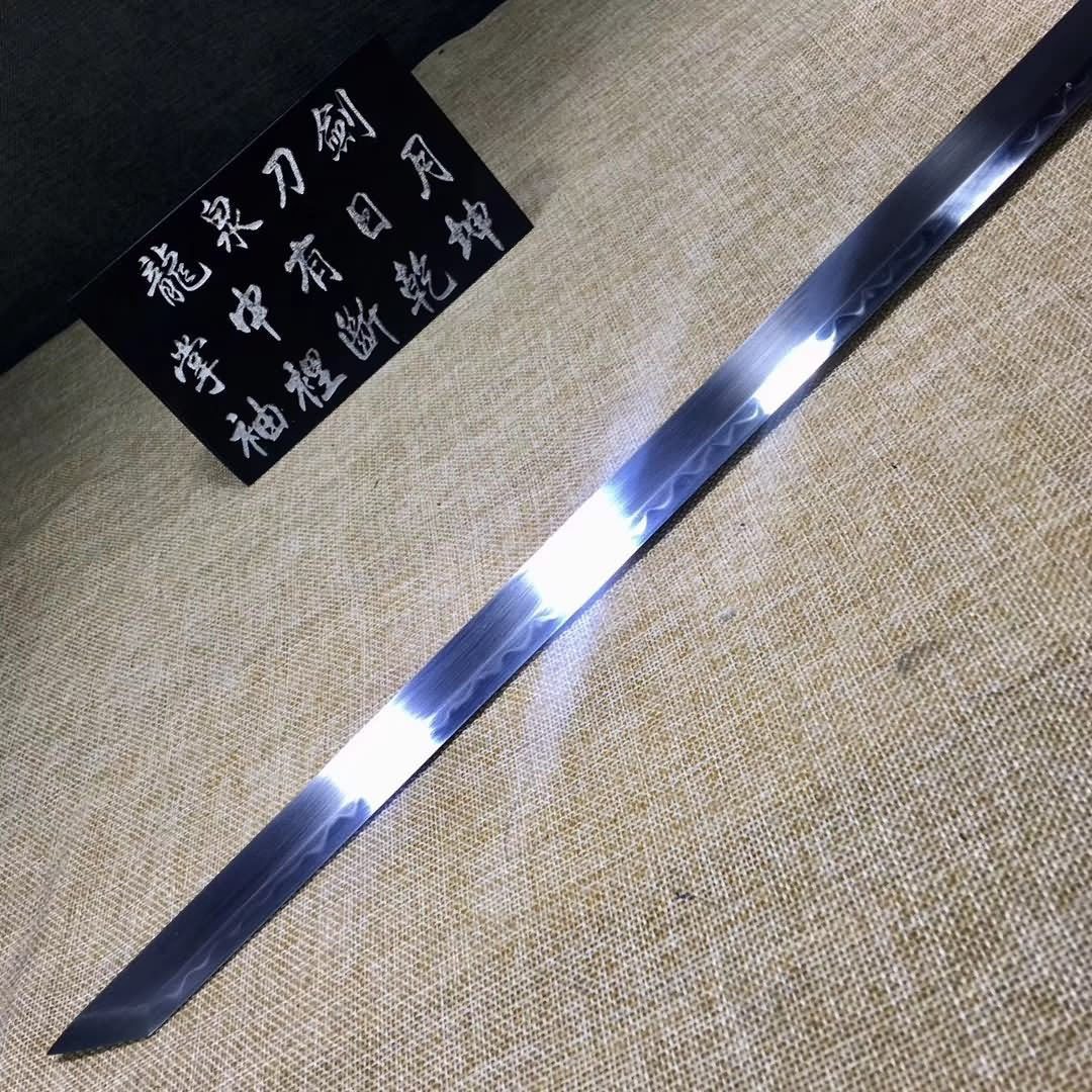 Tang dao,Hand forged,High carbon steel burn blade,Brass scabbard - Chinese sword shop