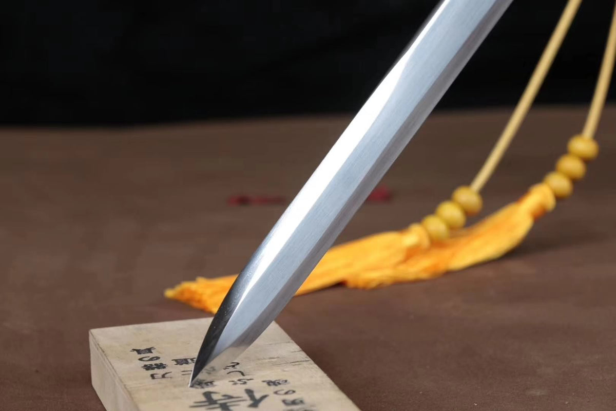 Tang jian,Handmade High carbon steel blade,Rosewood,Brass - Chinese sword shop