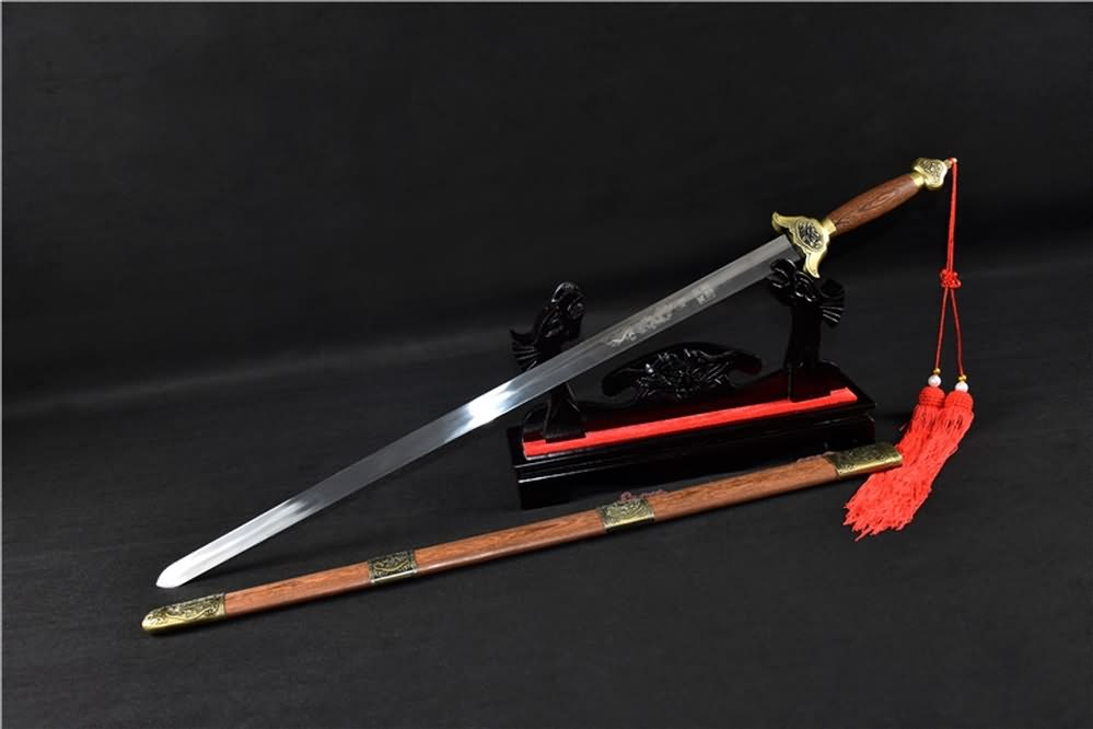 Training sword,Stainless steel blade,Rosewood scabbard - Chinese sword shop