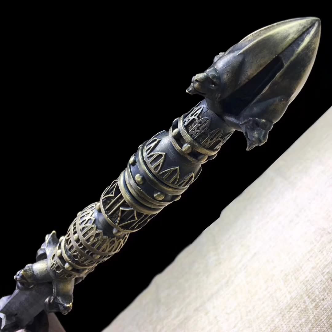 Cold weapon in ancient China,Dragon mace,Damascus steel - Chinese sword shop