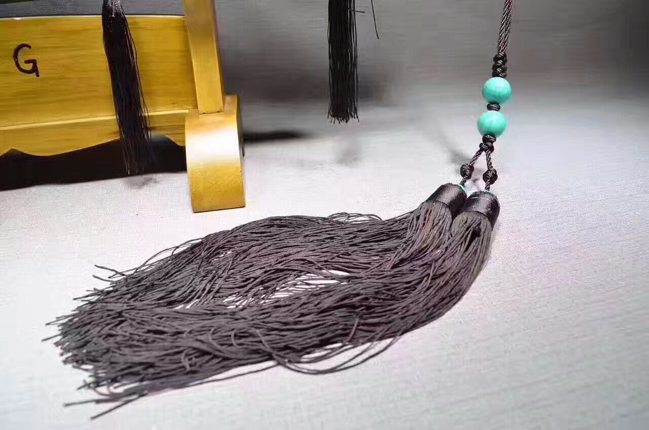 Qin jian sword(High carbon steel blue blade,Black wood,Alloy) - Chinese sword shop