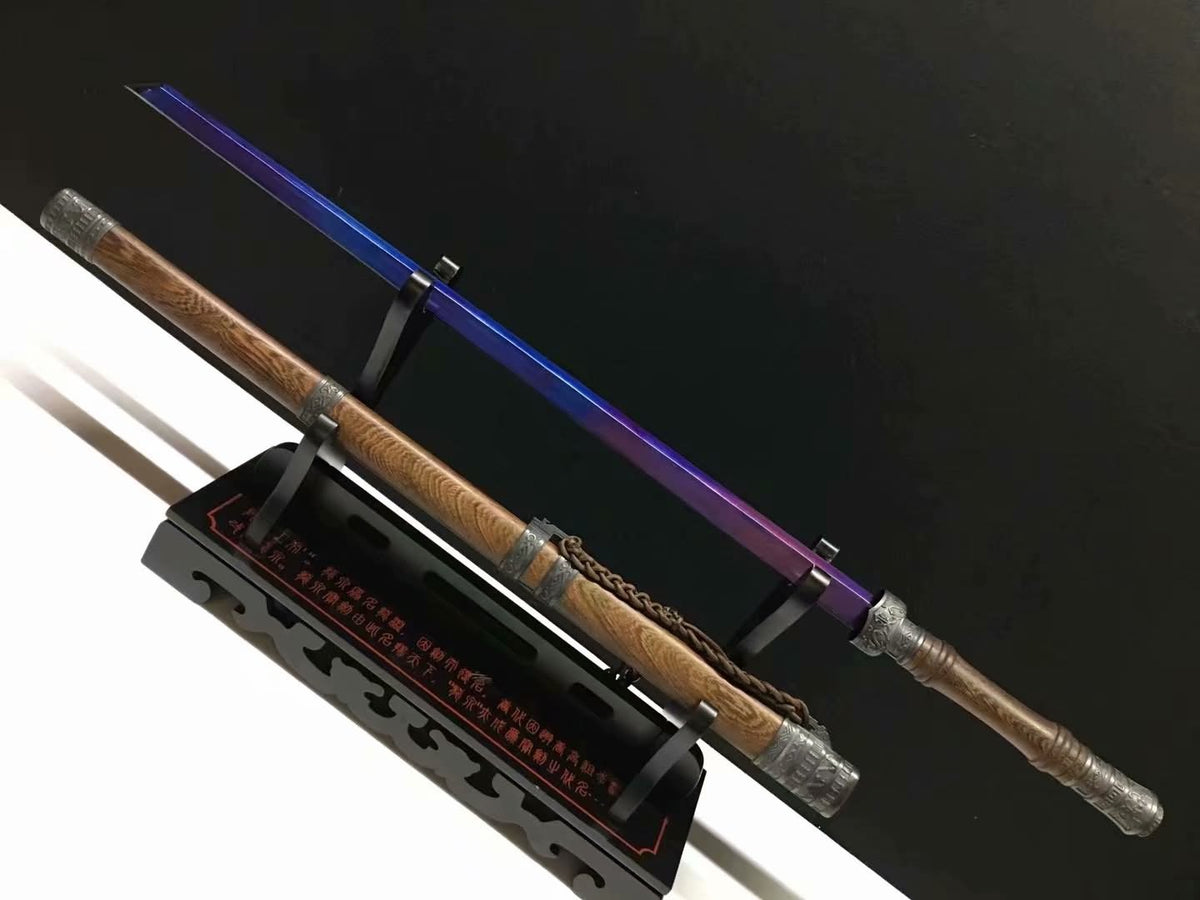 Wolong dao,Handmade High carbon steel bule blade - Chinese sword shop