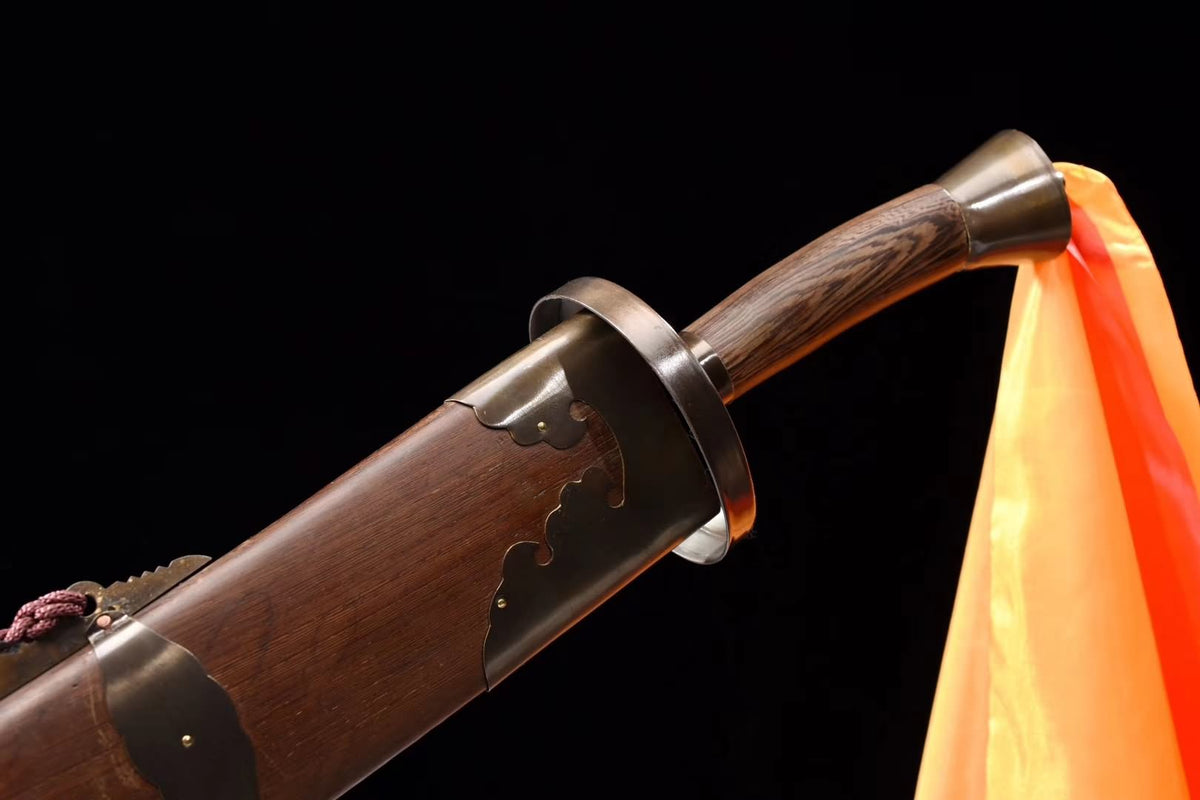 Wushu single sword,Stainless steel blade,Wenge scabbard - Chinese sword shop