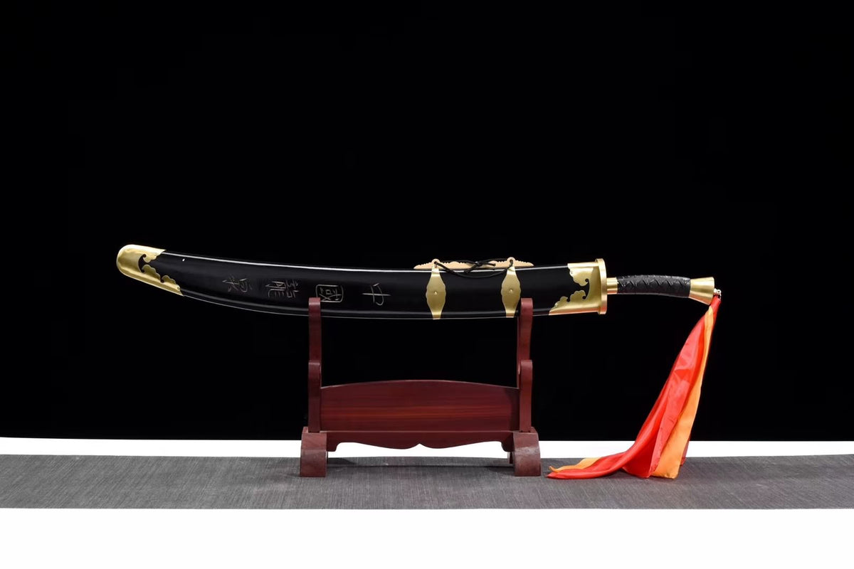 WuShu dao,Handmade(Stainless steel flexible blade,Black scabbard)Kung fu - Chinese sword shop
