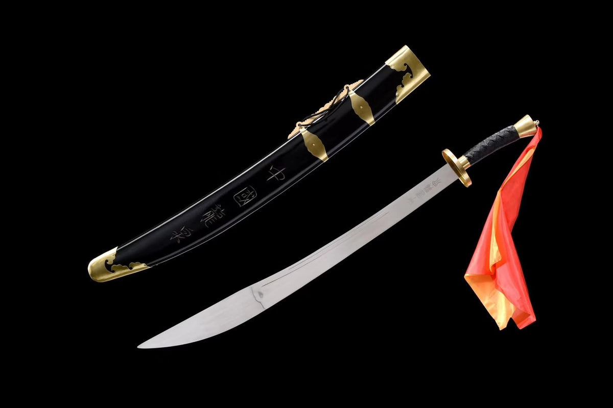 WuShu dao,Handmade(Stainless steel flexible blade,Black scabbard)Kung fu - Chinese sword shop