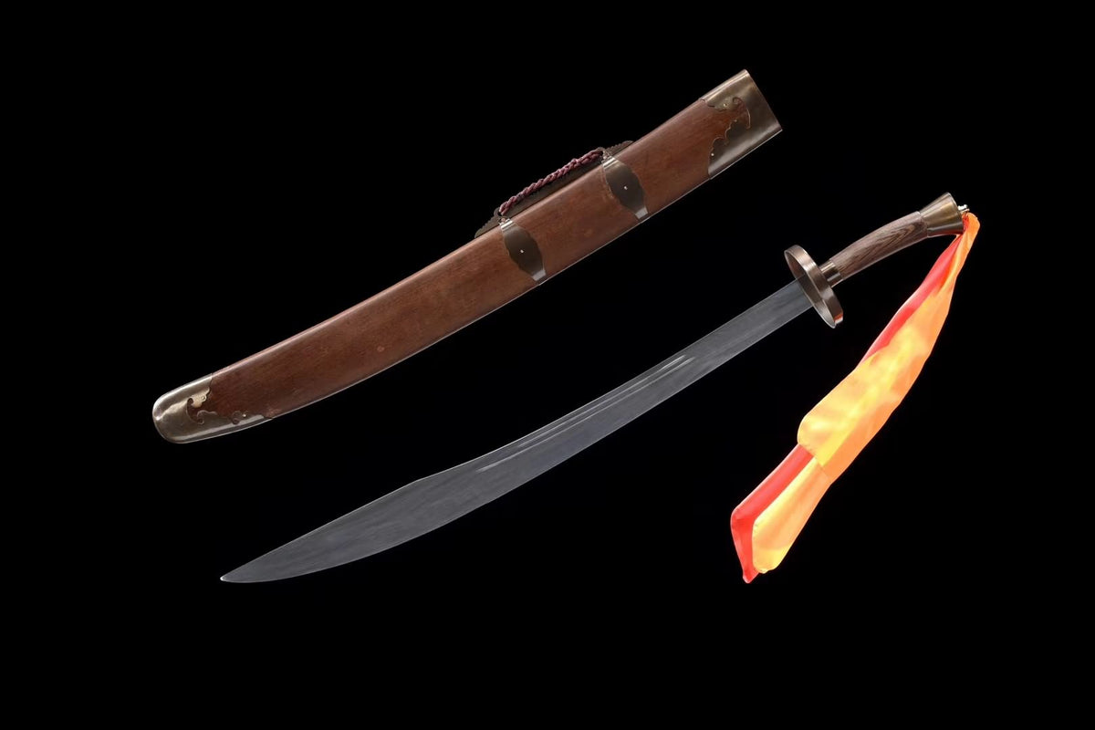 Wushu single sword,Stainless steel blade,Wenge scabbard - Chinese sword shop