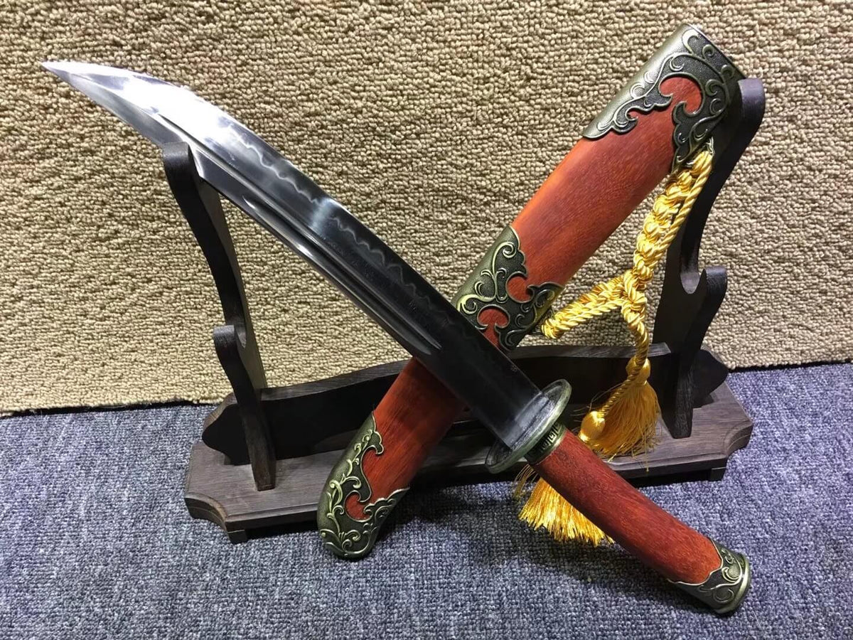 Xiao qing dao,High carbon steel burn blade,Redwood scabbard,Alloy fittings - Chinese sword shop