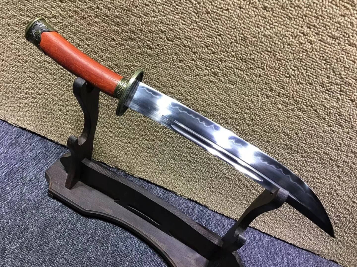 Xiao qing dao,High carbon steel burn blade,Redwood scabbard,Alloy fittings - Chinese sword shop