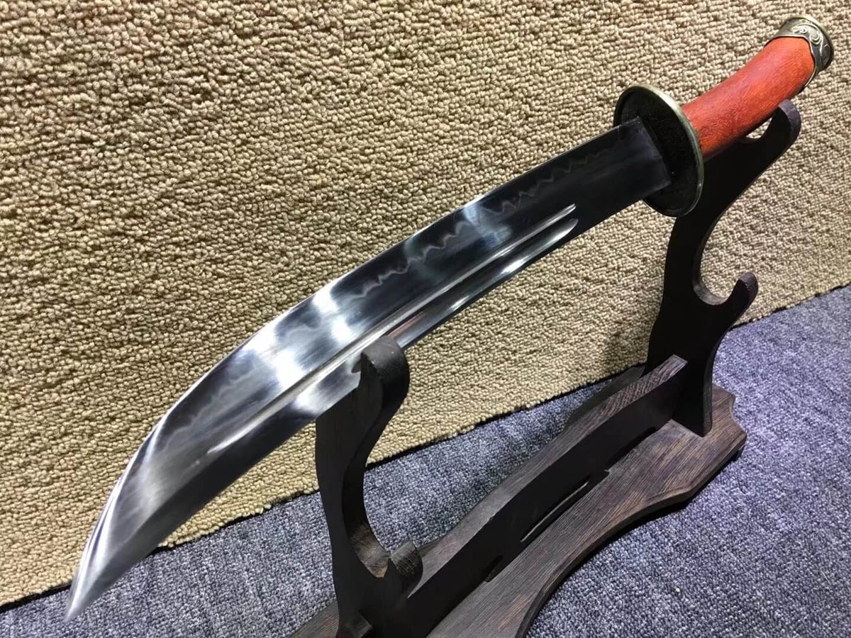Xiao qing dao,High carbon steel burn blade,Redwood scabbard,Alloy fittings - Chinese sword shop