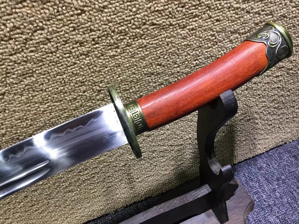 Xiao qing dao,High carbon steel burn blade,Redwood scabbard,Alloy fittings - Chinese sword shop