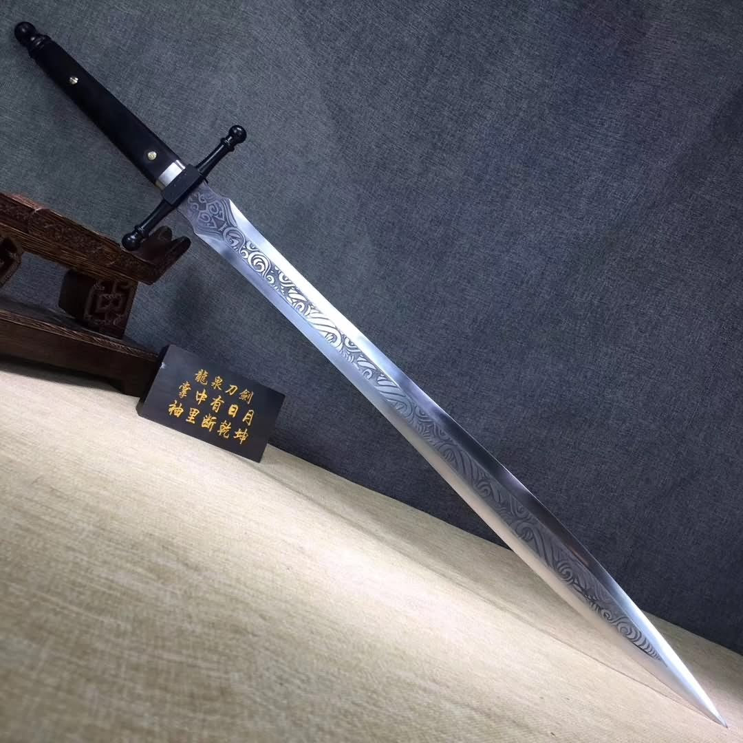 Knight's sword,High carbon steel,Leather scabbard,Full tang - Chinese sword shop