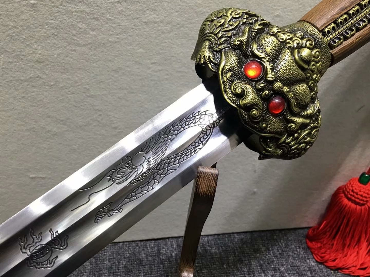 Yongle jian,High carbon steel blade,Rosewood,Alloy,Chinese sword - Chinese sword shop