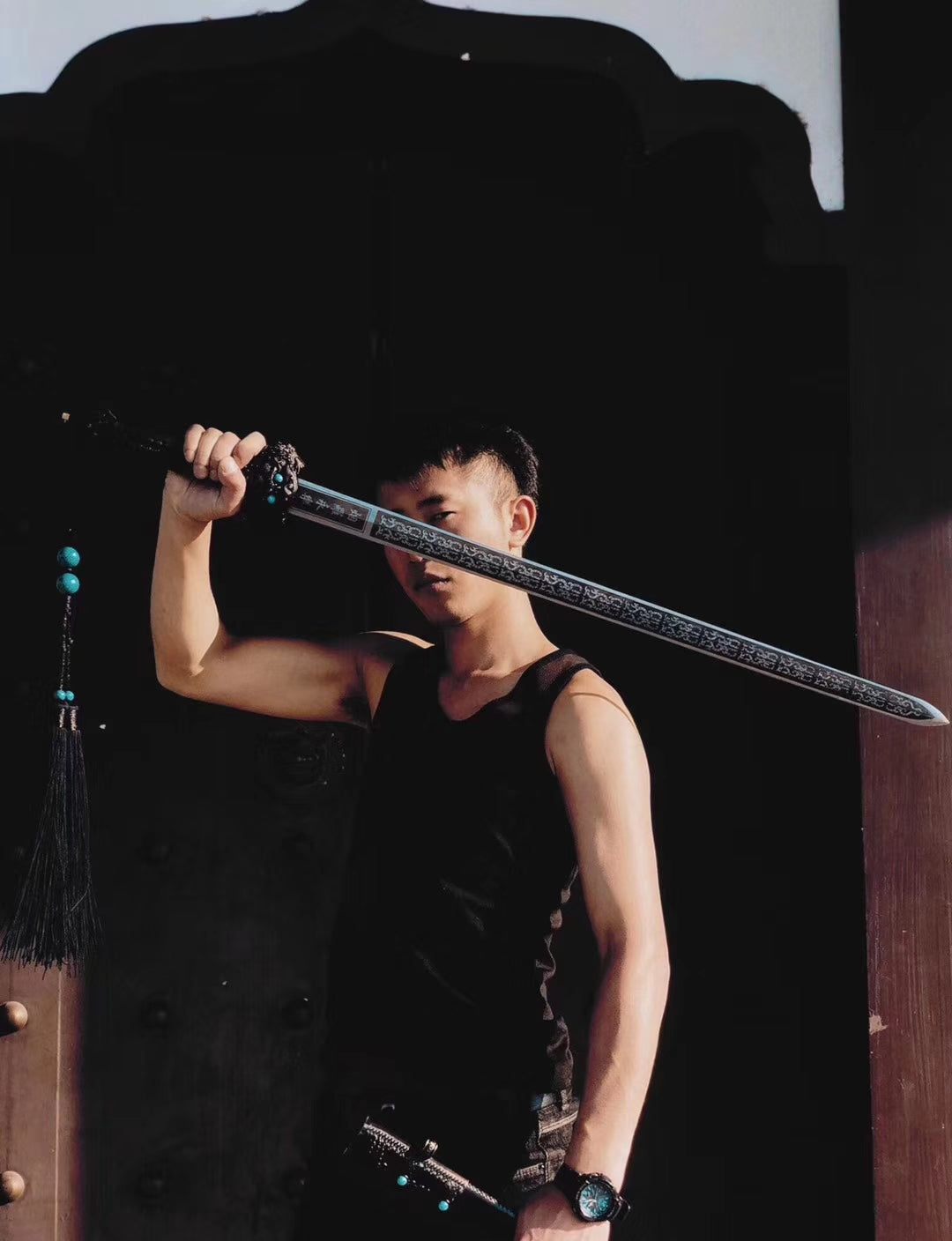 Yongle jian sword,Medium carbon steel blade,Alloy - Chinese sword shop