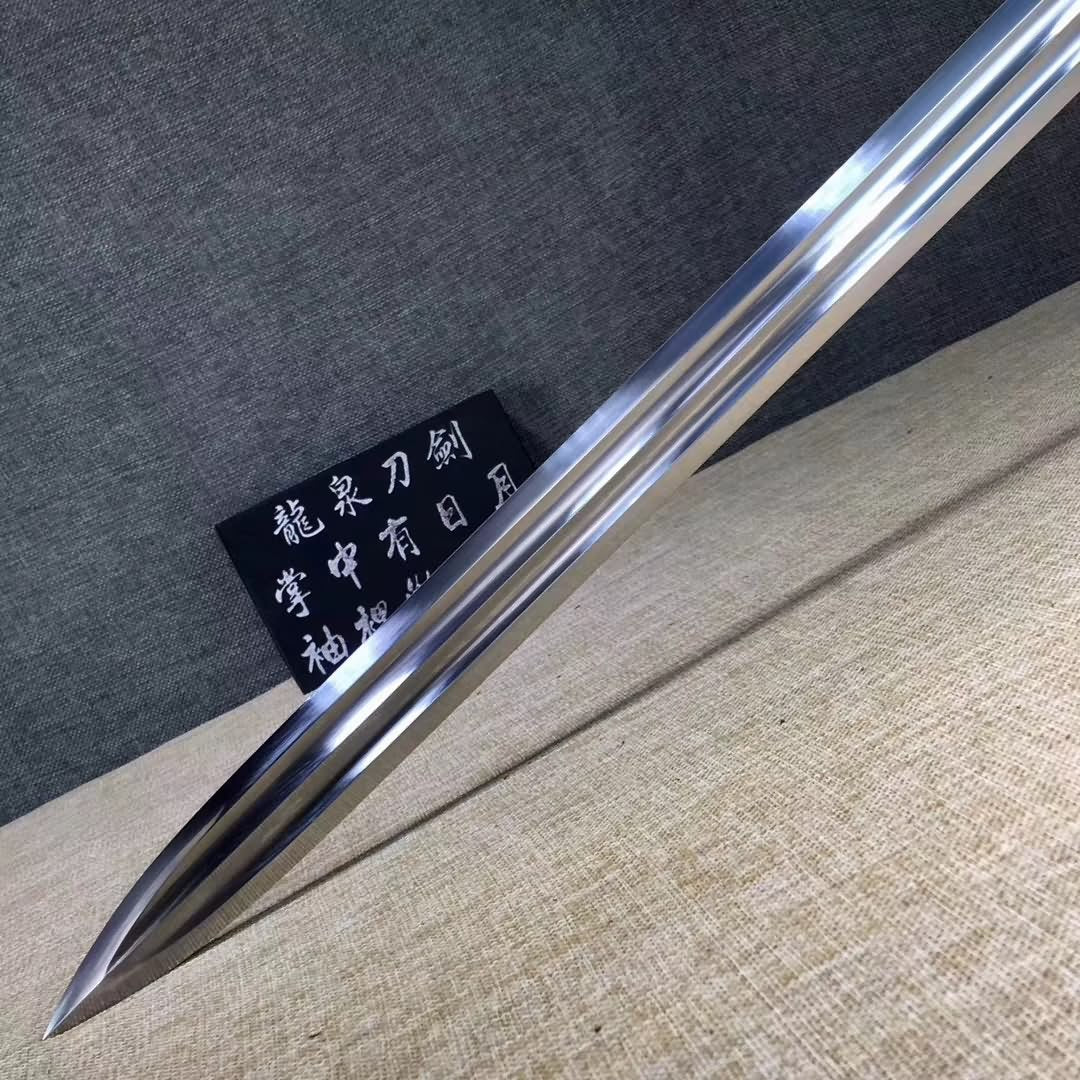 Yongle jian sword,High carbon steel blade,Black wood,Alloy - Chinese sword shop