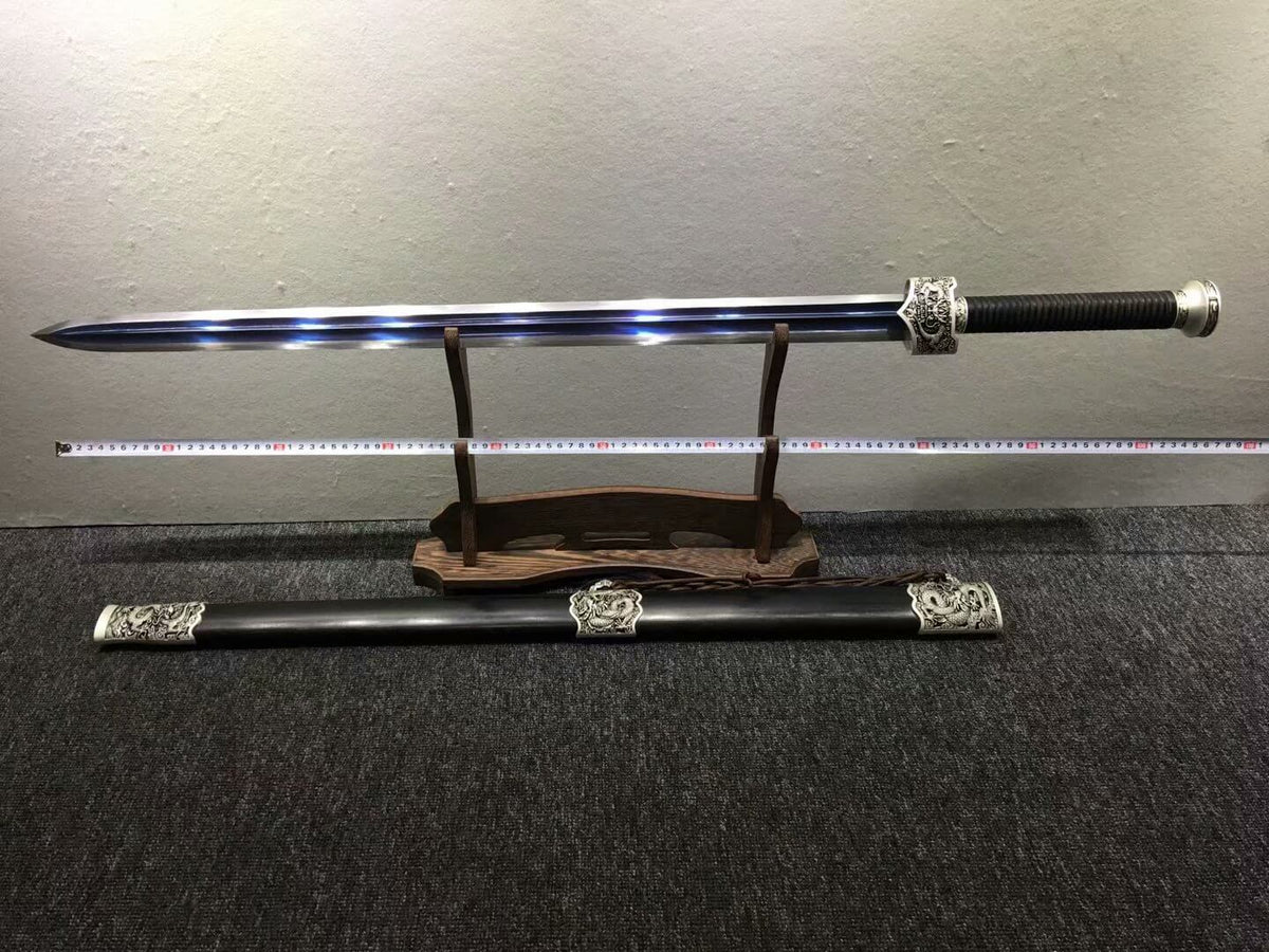 Yuewang sword,High carbon steel blue blade,Black wood,Alloy fittings - Chinese sword shop