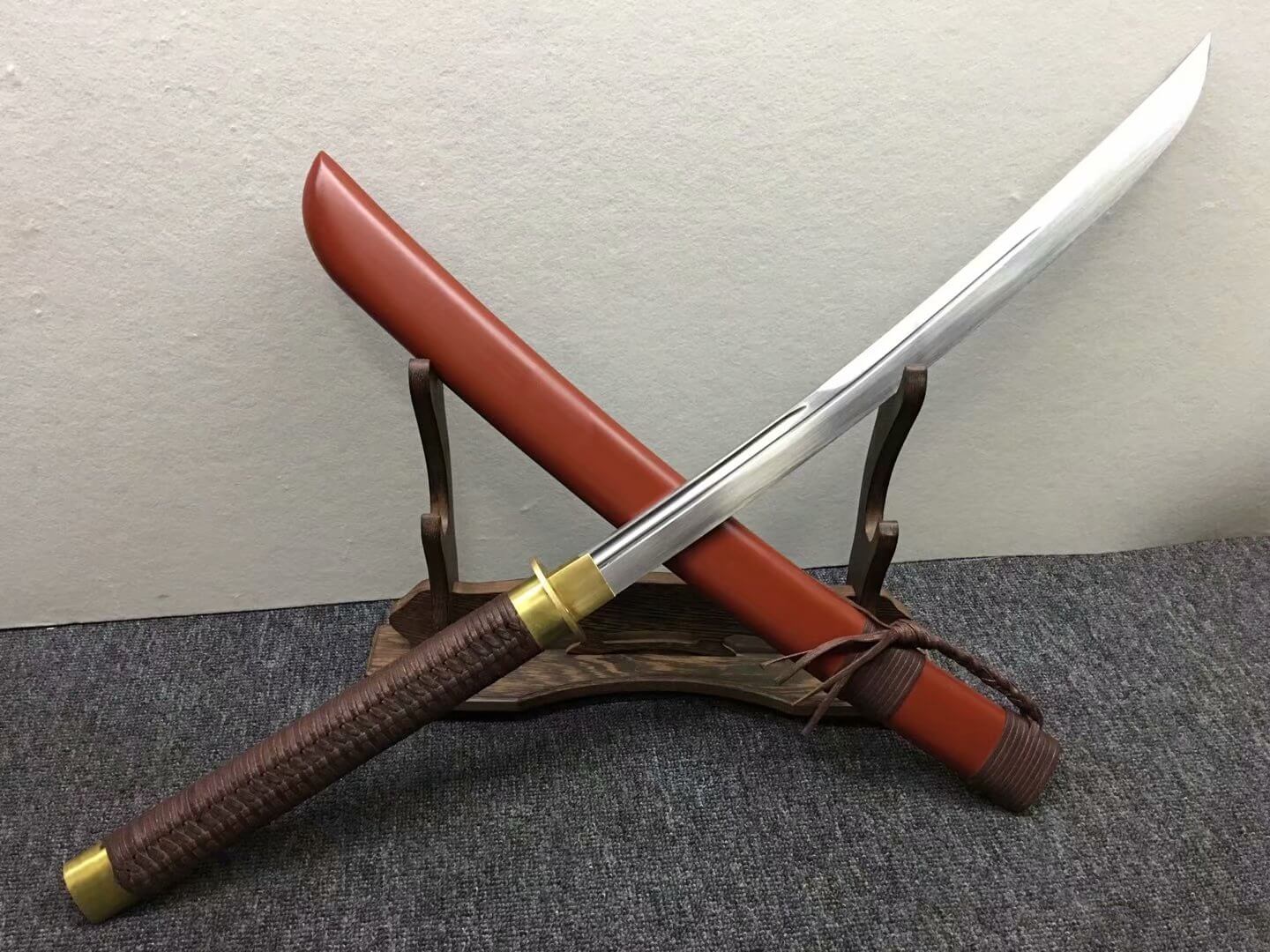 Horse chopping sword,High carbon steel blade,Redwood scabbard - Chinese sword shop