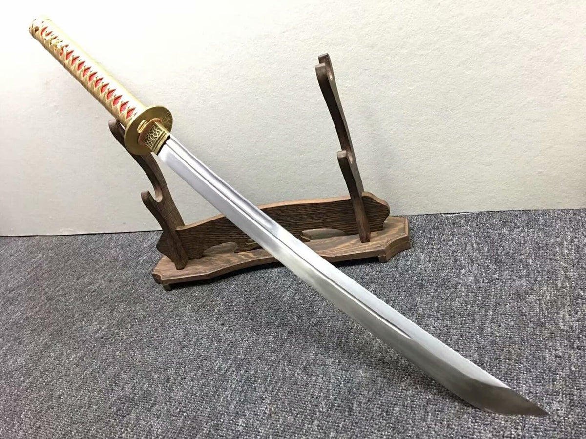 Horse chopping sword,Katana,High carbon steel blade,Brass - Chinese sword shop