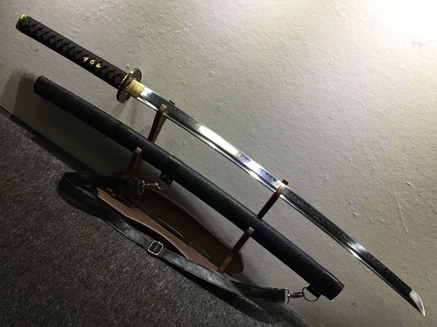 Nihontou katana,High carbon steel burn blade,Ski scabbard,Alloy tosog - Chinese sword shop