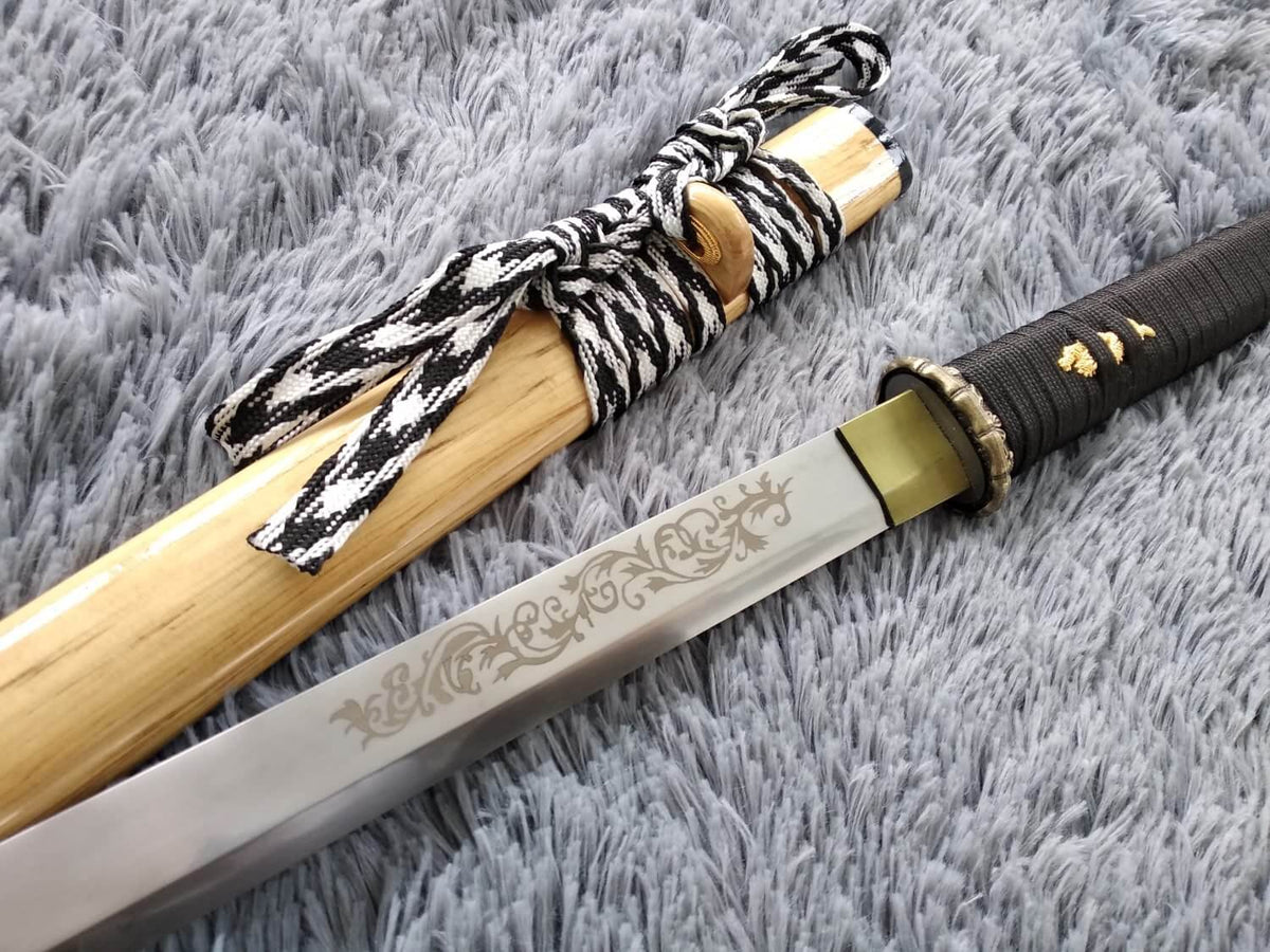 Tang dao,Ninja Sword,High manganese steel,Hardwood,Alloy - Chinese sword shop