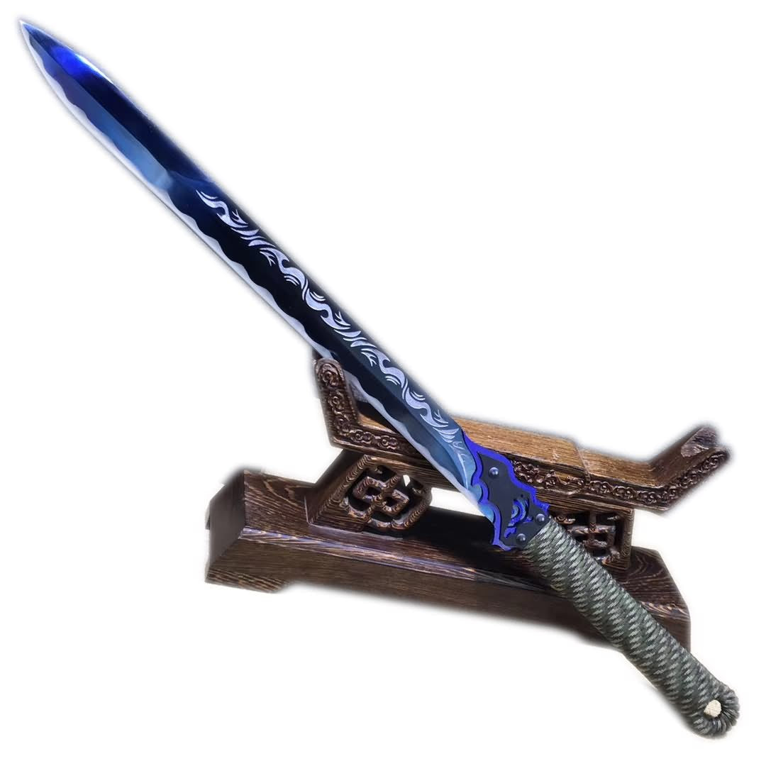 Tang jian,High carbon steel,Leather scabbard,Full tang,Chinese sword - Chinese sword shop