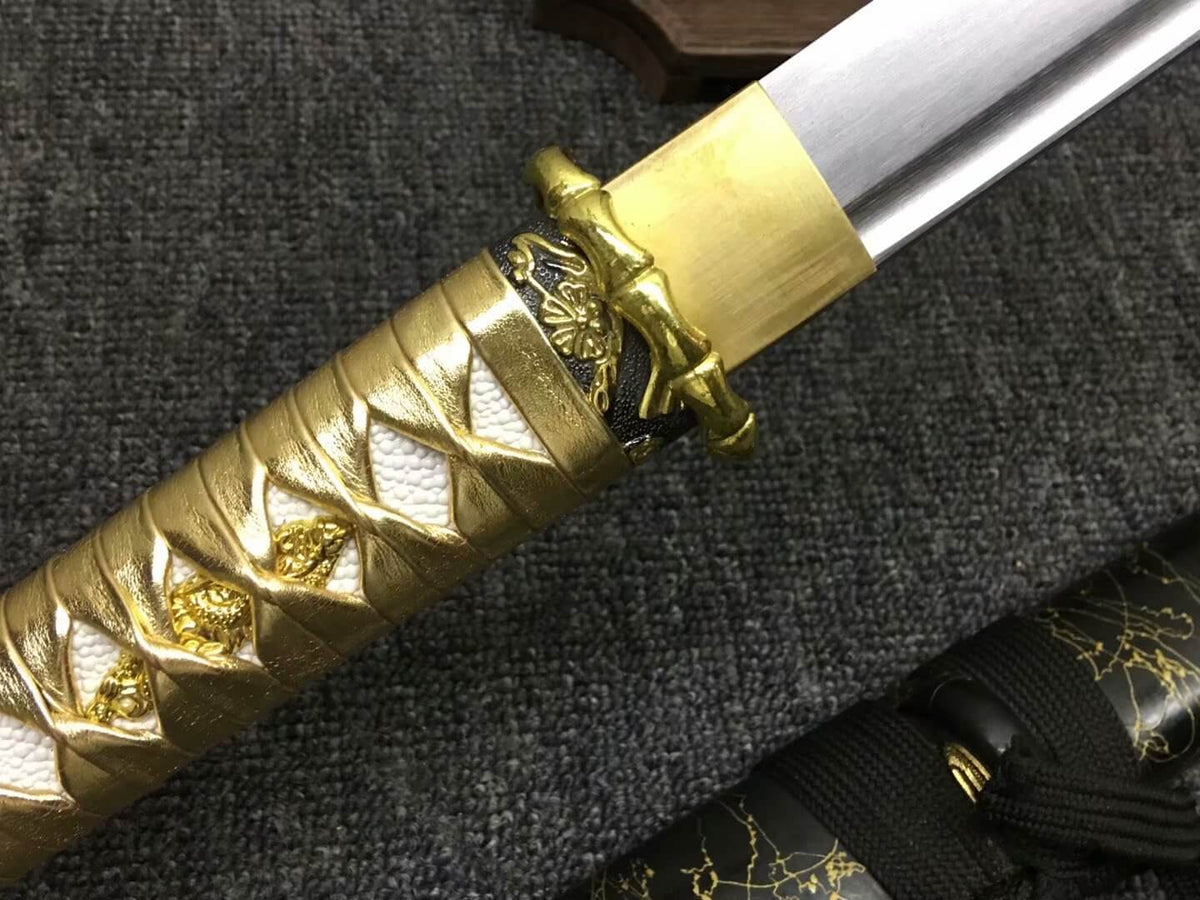 Ninja sword,High manganese steel blade,Solid wood,Full tang - Chinese sword shop