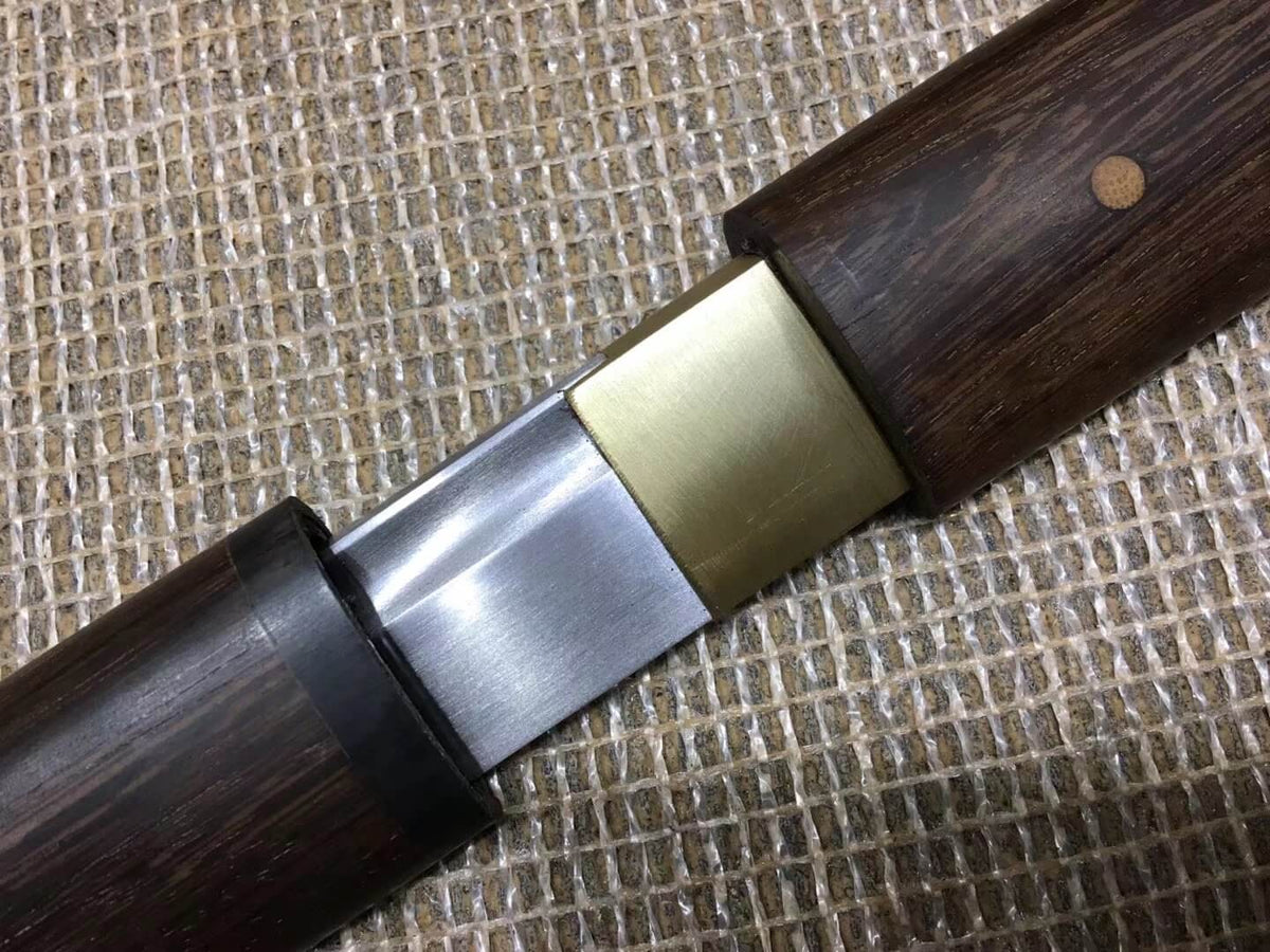 Simple sword(Medium carbon steel bade,Rosewood scabbard)Full tang,Length 31" - Chinese sword shop