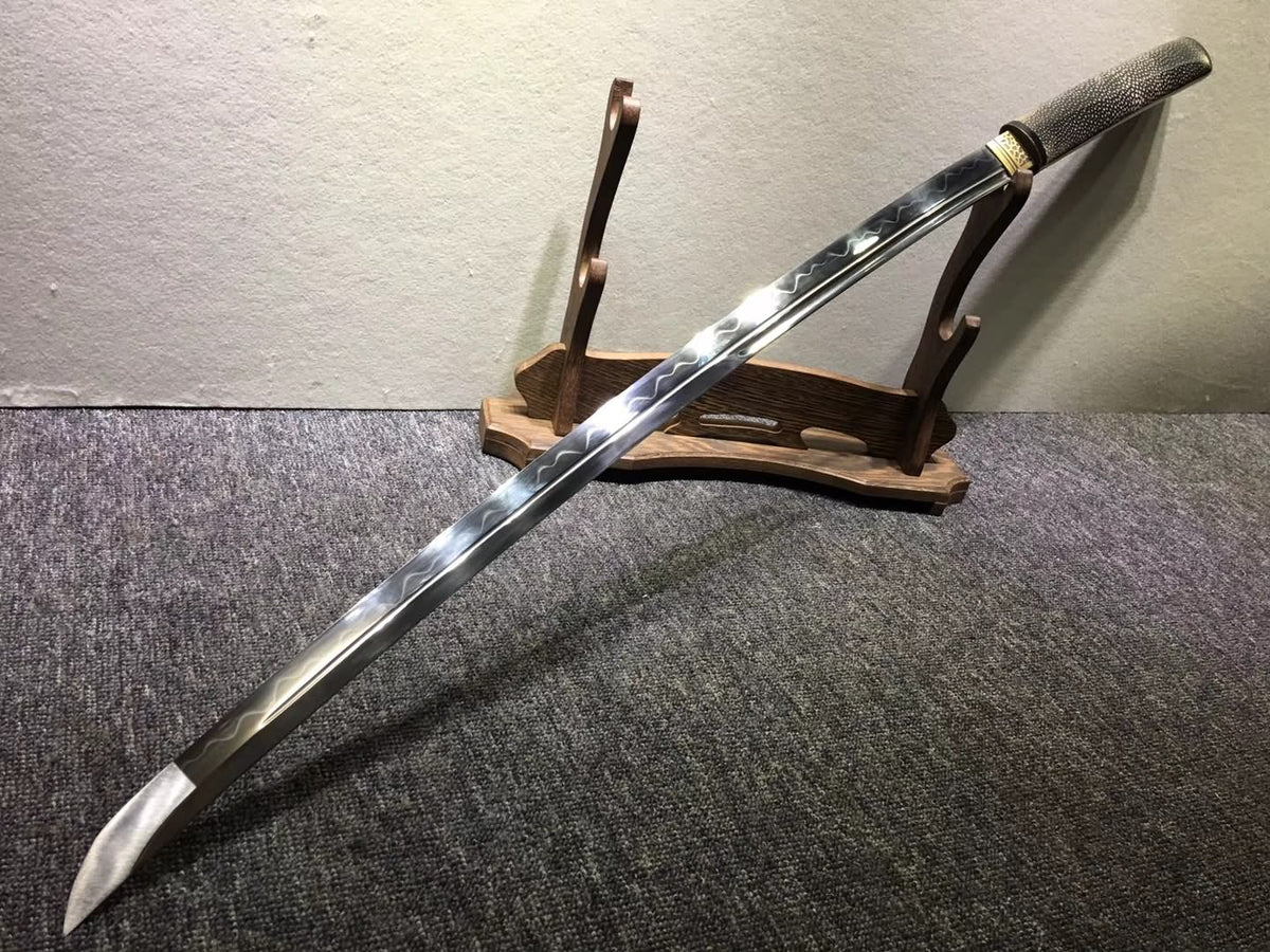 Samurai sword,High carbon steel burn blade,Skin saya - Chinese sword shop