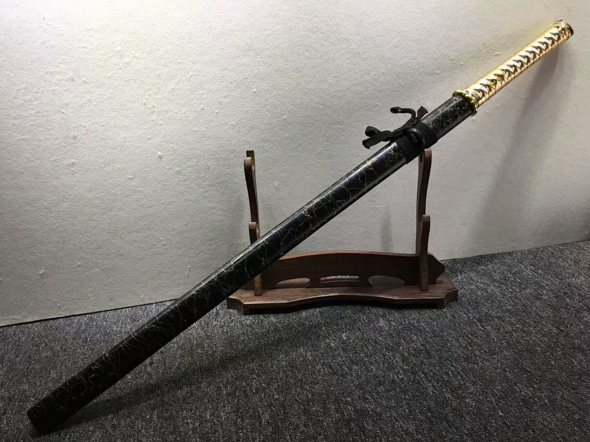 Ninja sword,High manganese steel blade,Solid wood,Full tang - Chinese sword shop