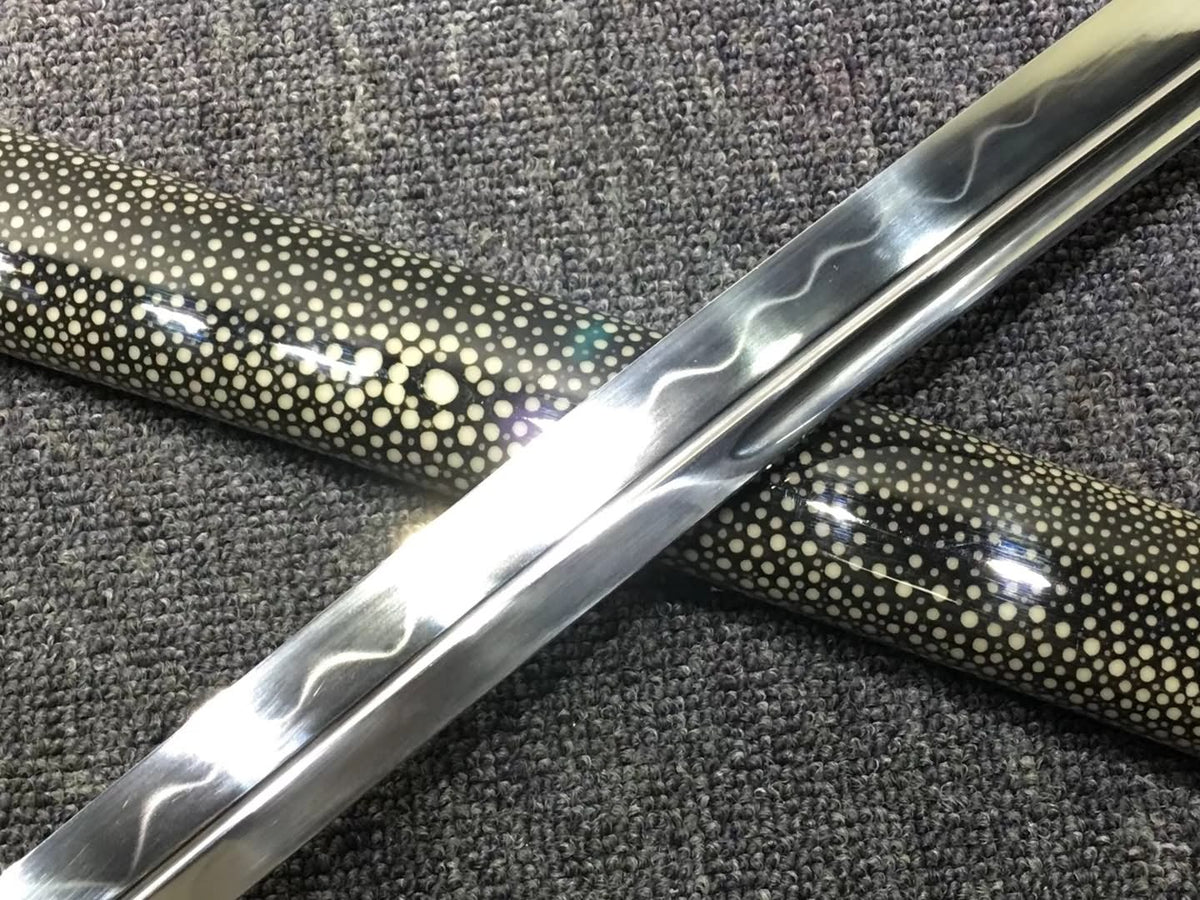 Samurai sword,High carbon steel burn blade,Skin saya - Chinese sword shop