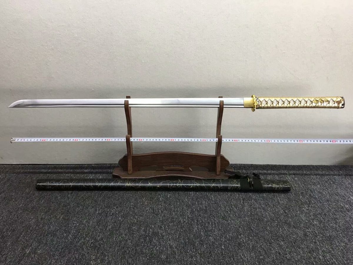 Ninja sword,High manganese steel blade,Solid wood,Full tang - Chinese sword shop