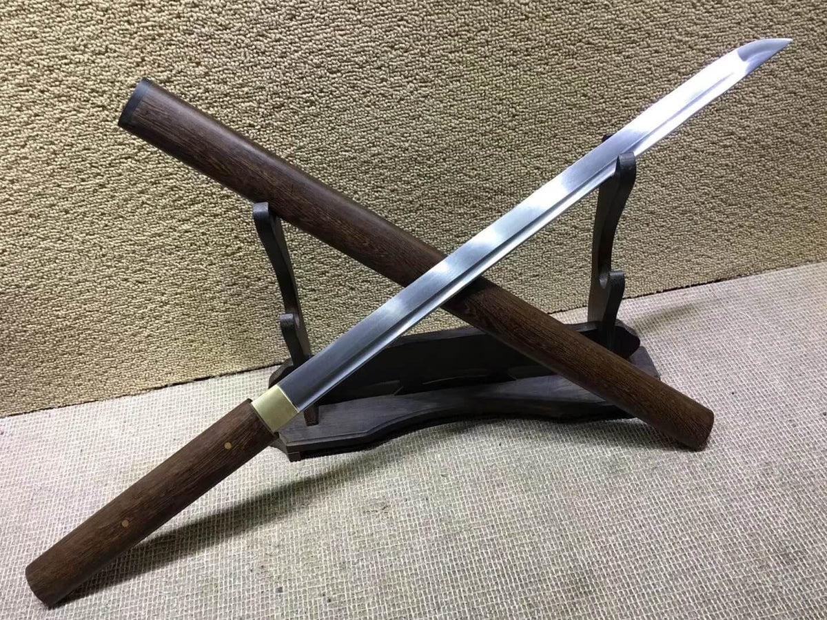 Simple sword(Medium carbon steel bade,Rosewood scabbard)Full tang,Length 31" - Chinese sword shop
