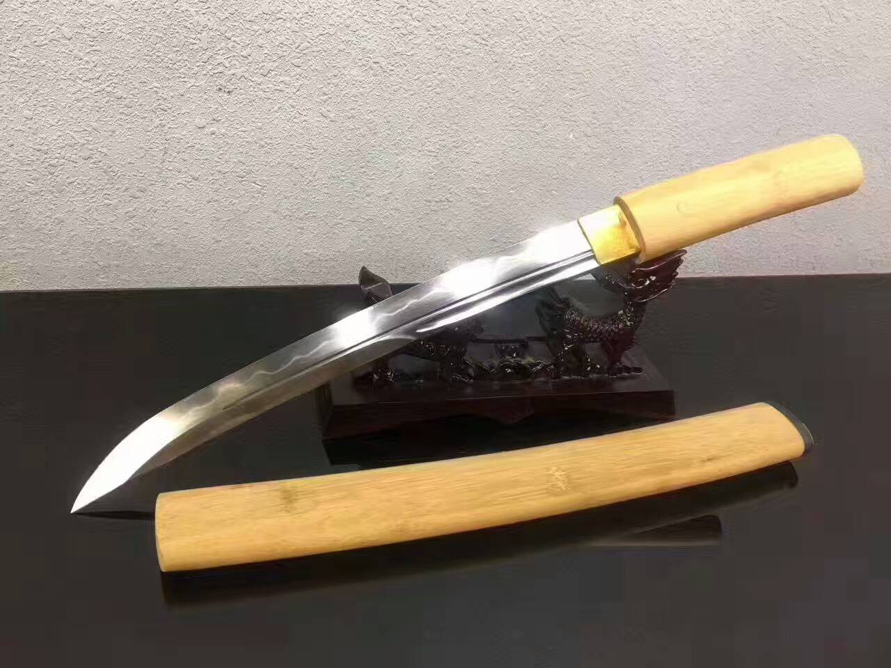 Tanto,High carbon steel burn blade,Full tang,Length 20 inch - Chinese sword shop